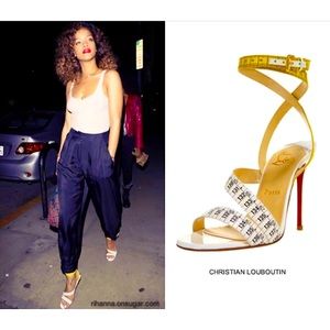 CHRISTIAN LOUBOUTIN Tape Measuring Sandals heels